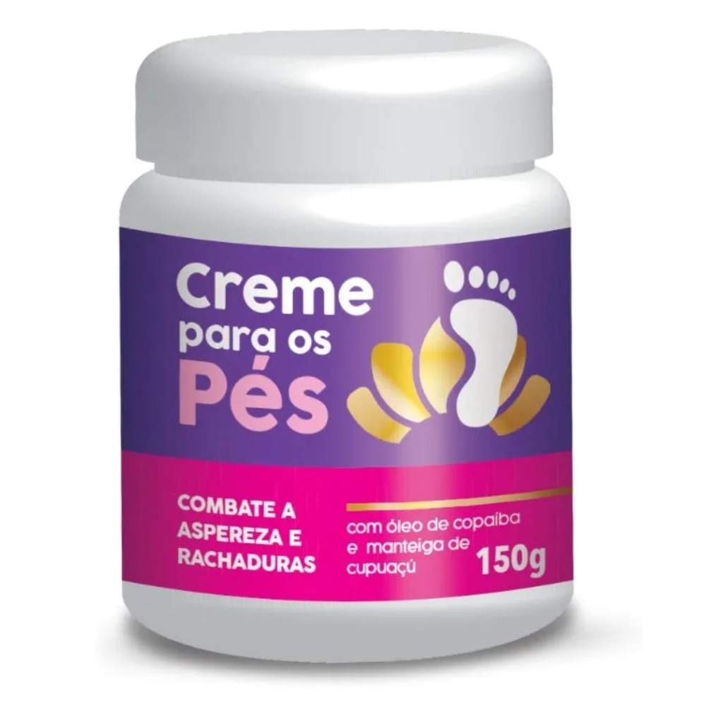 Creme Hidratante para os Pés rachados com óleo de copaíba e manteiga de ...