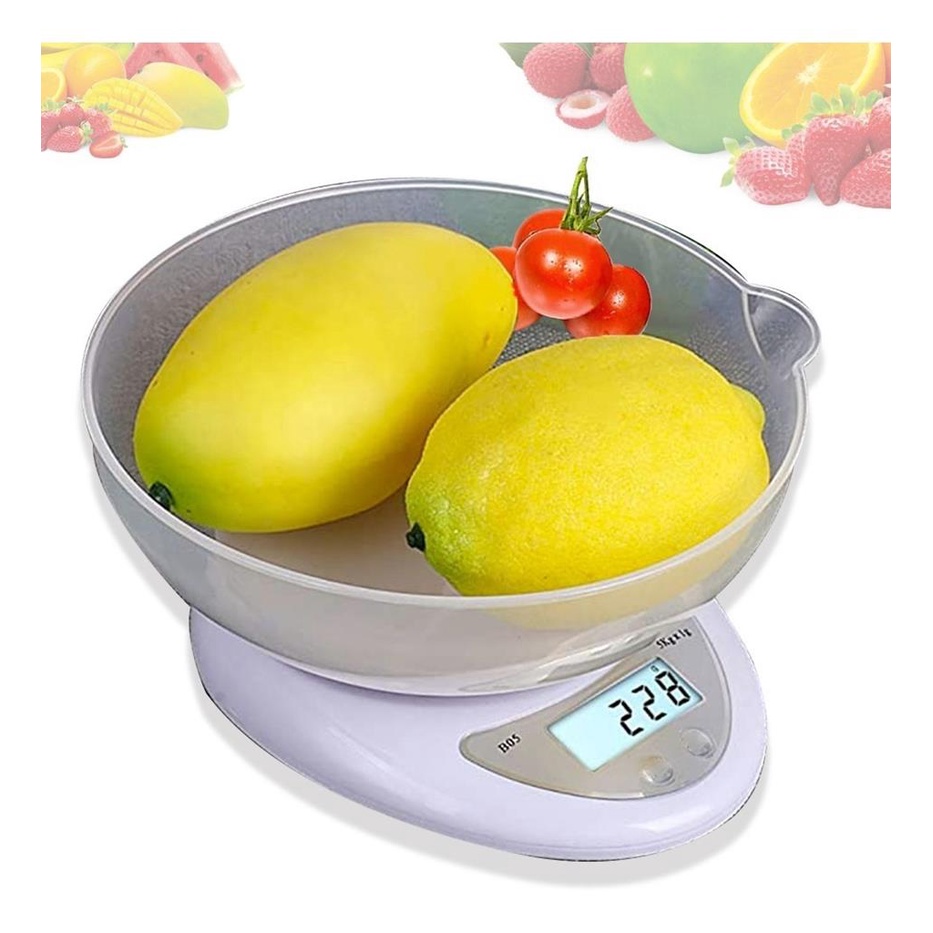 Balanca Digital Cozinha Alta Precisao Alimentos Nutricao 5kl