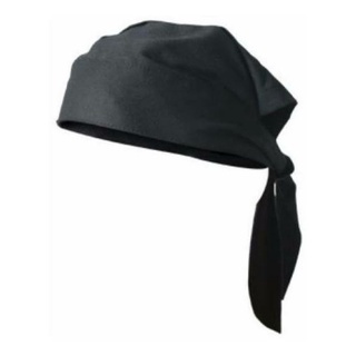 kit com 10x Bandana Preta Chefe Garçom Padeiro Cozinha