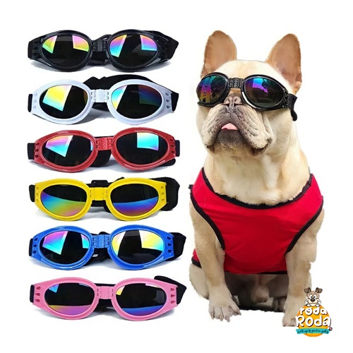 Óculos de Sol Para Cachorro Proteção Uv400 Várias Cores Cães Cachorros Pet em Oferta na Shopee