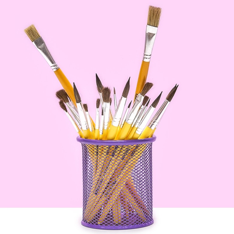 Kit 3 Pincel Redondo Ref:121 Cabo Curto Pelo Ponei Nº 0, 2, 4, 6, 8, 10, 12, 14, 16, 18, 20 Com 3 Unidades Leonora Onda