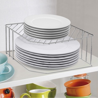 Cantoneira Organizadora De Apoiar Pratos Armário Dispensa Cromada Arthi em Oferta na Shopee