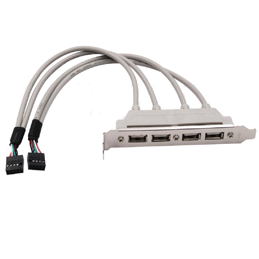 Hub Usb 2.0 Traseiro 4 Portas Para Desktop Pc Placa Mãe