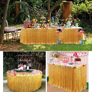 2 Tamanhos Saia De Palha Cor Luau Grama Mesa Tema Havaiano Fontes Do Partido Para Decorações Tropical Hawaii