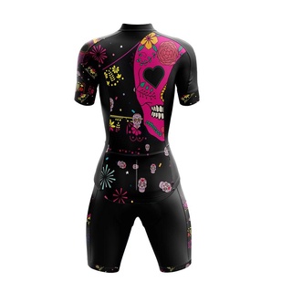 Conjunto Ciclismo Feminino GPX Skulls