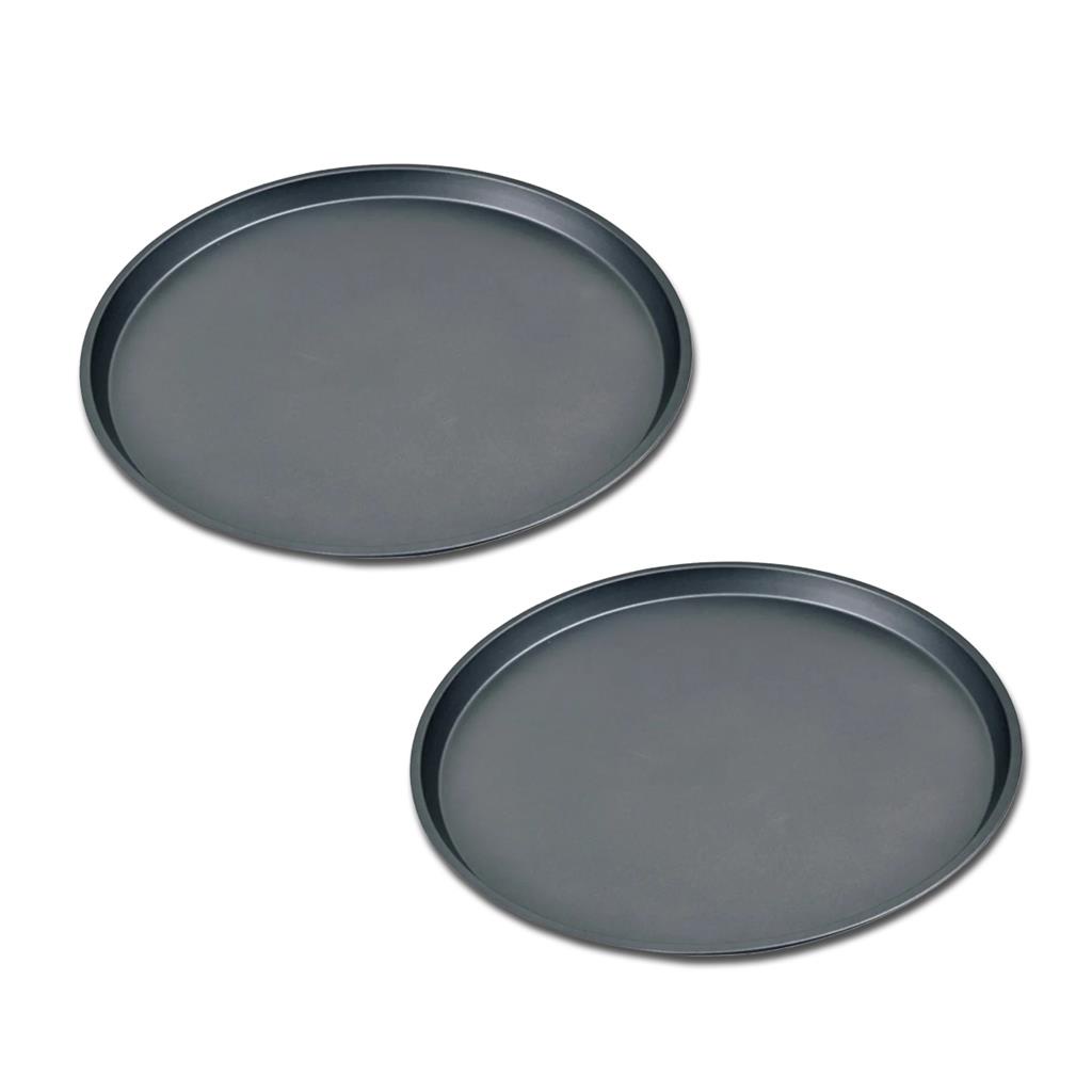 Kit 2x Forma De Pizza Assadeira Redonda Antiaderente 35 Cm