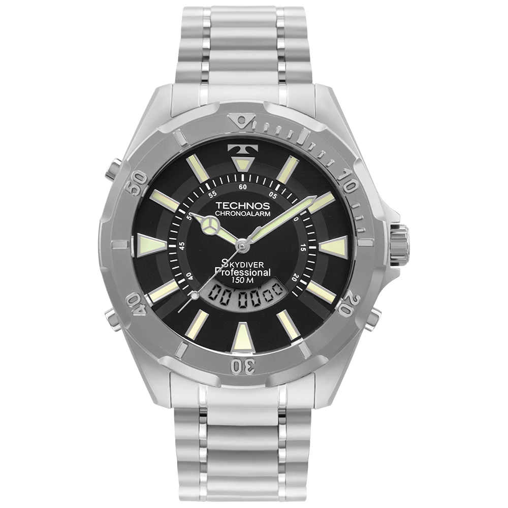 Relogio Masculino Technos Skydiver Anadigi Wt205fy/1p Oferta