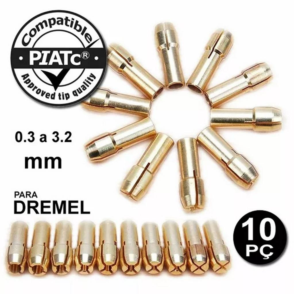 Kit 10 Pinças Para Micro Retifica Compatível com Dexter e Dremel