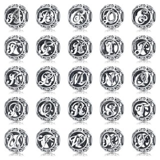 Bamoer Autêntico Prata Esterlina 925 Letra Vintage A T Pulseiras Colar Acessórios SCC738 em Oferta na Shopee