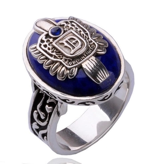 Novo Anel Diários De Vampiros De Moda Punk Blue Esmalte Para Acessórios Feminina E Masculina