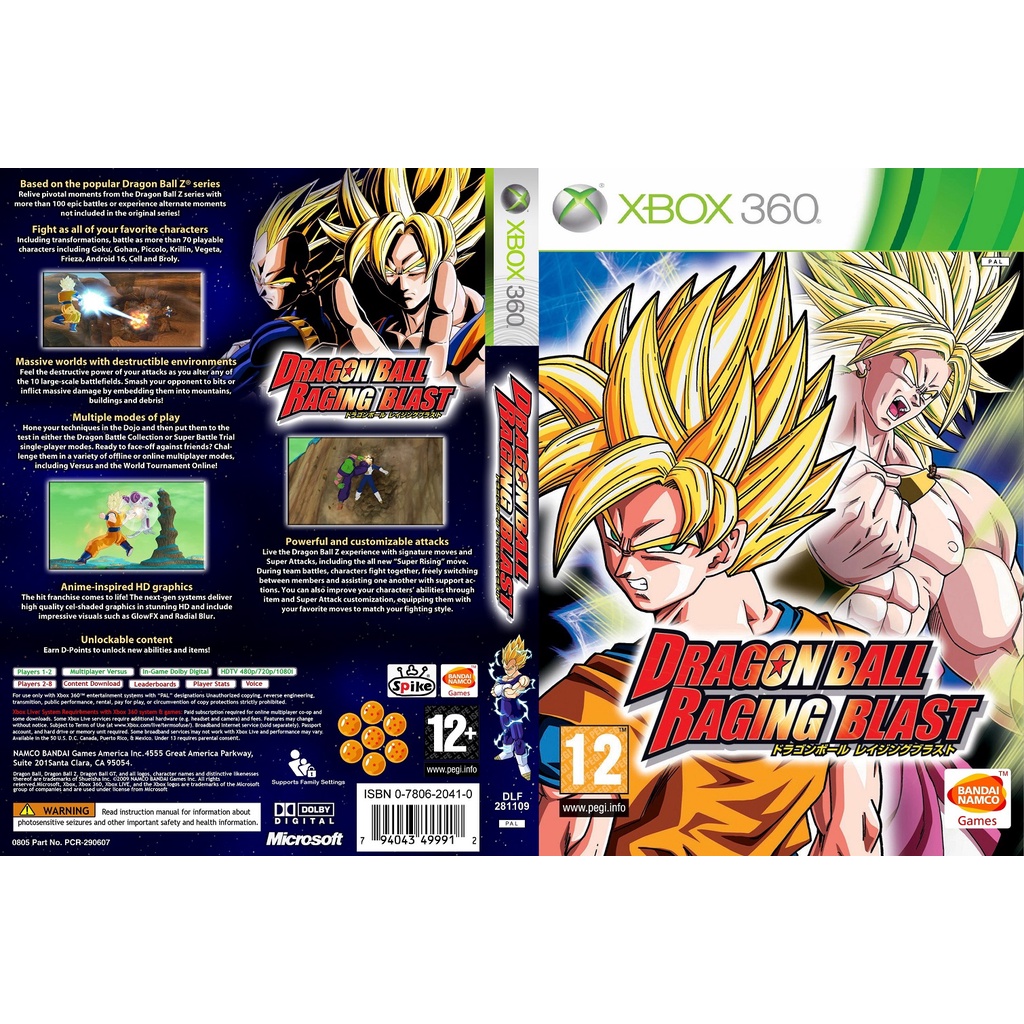 Dragon Ball Raging Blast [ Xbox 360 LT 3..0 ou RGH 3.0 ]