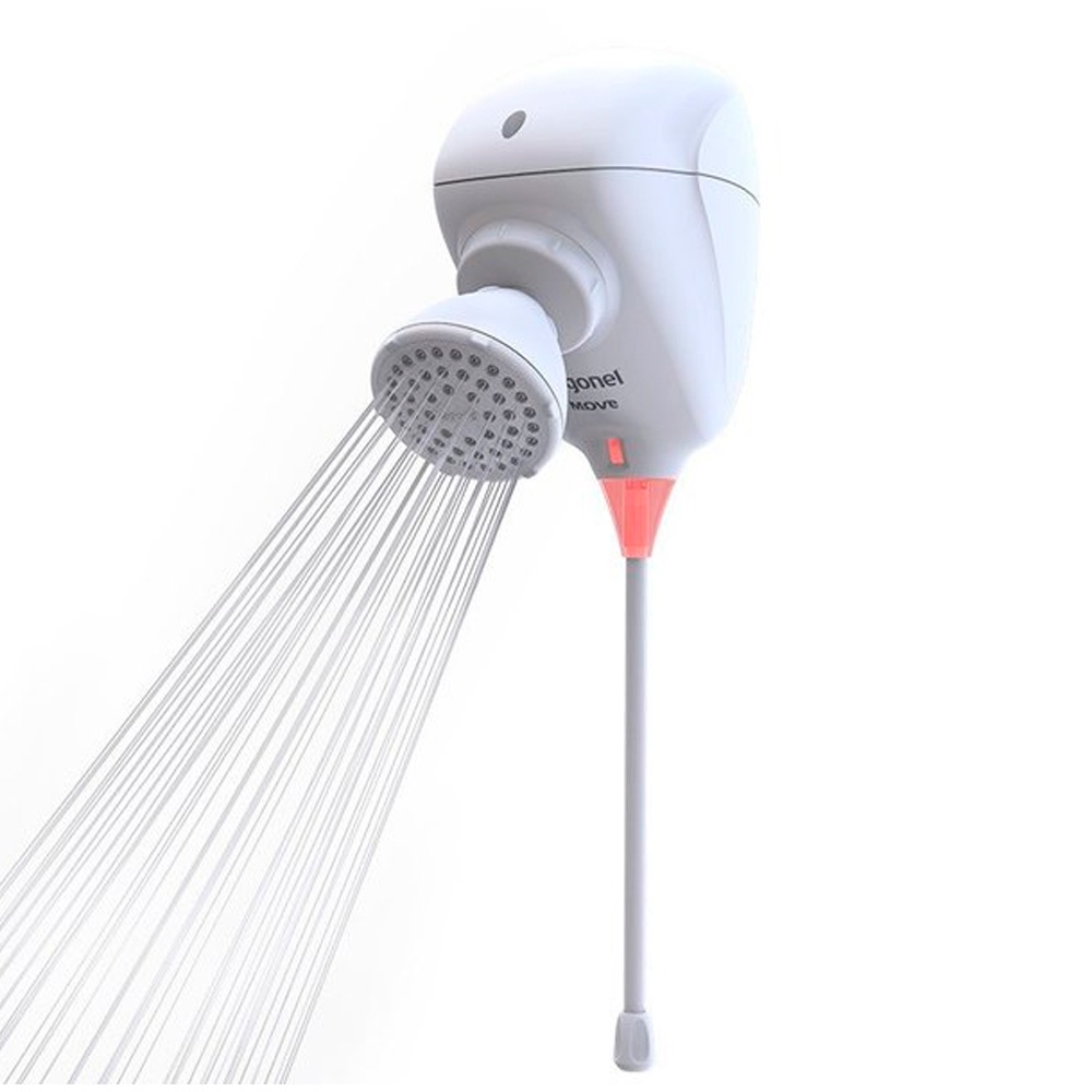 Chuveiro Ducha Move Eletrônica Branco 7500W 220V Zagonel em Oferta na Shopee