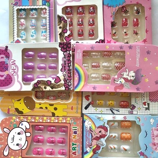 Kit de unhas postica adesivo 12UNS /Unhas postiças crianças