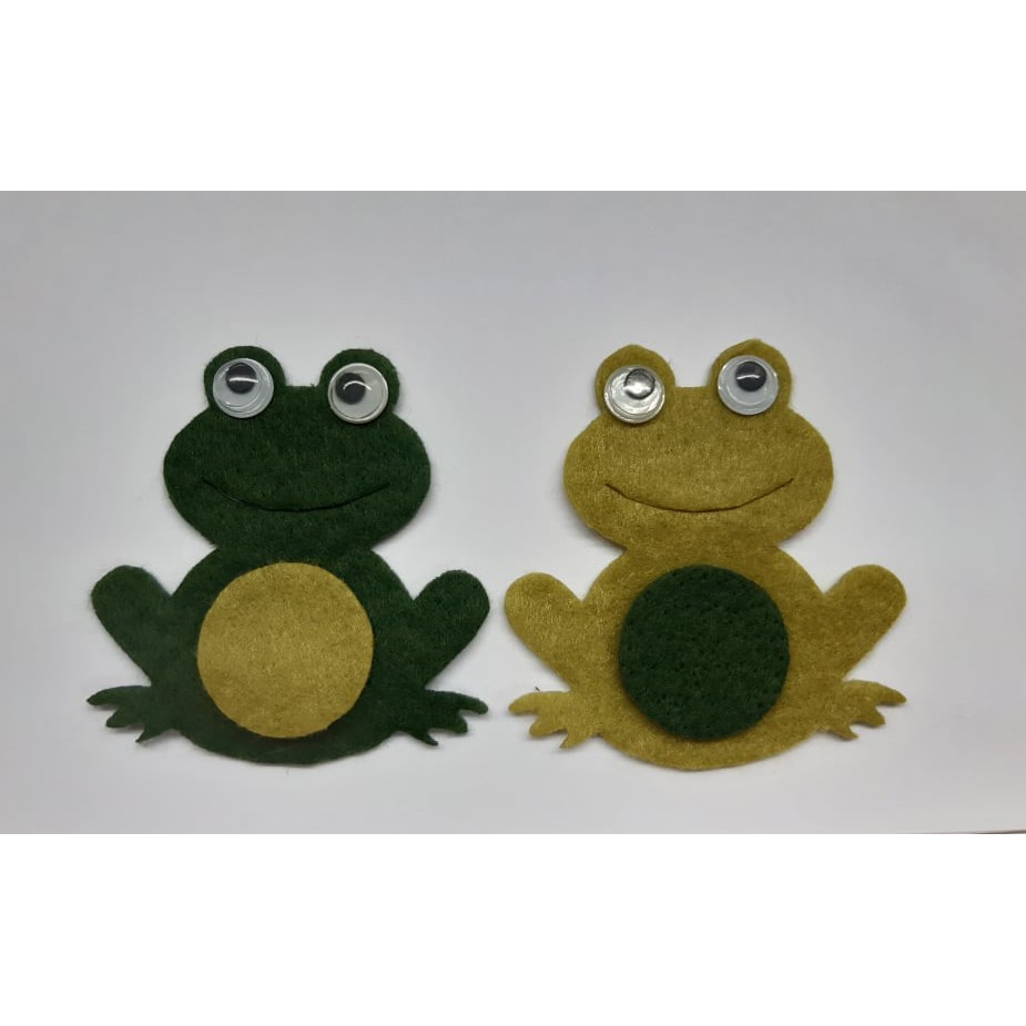 Sapo em Feltro - Pct 6 un. (Não colados)