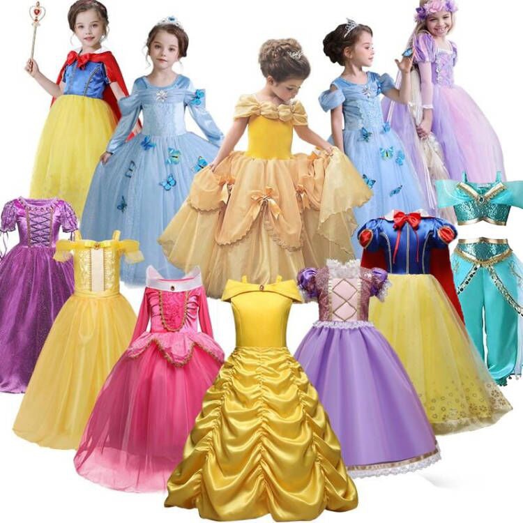Dzyoleize Cinderela Vestido de princesa para meninas Fantasia de princesa  para festa de aniversário de Natal Fantasias de Halloween (as2, age,  3_years, 4_years, regular, Amarelo)