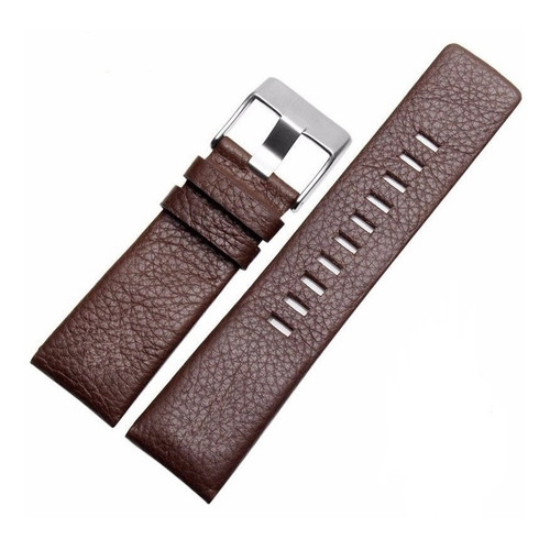 Pulseira Diesel De Couro 22mm Marrom Frete Grátis