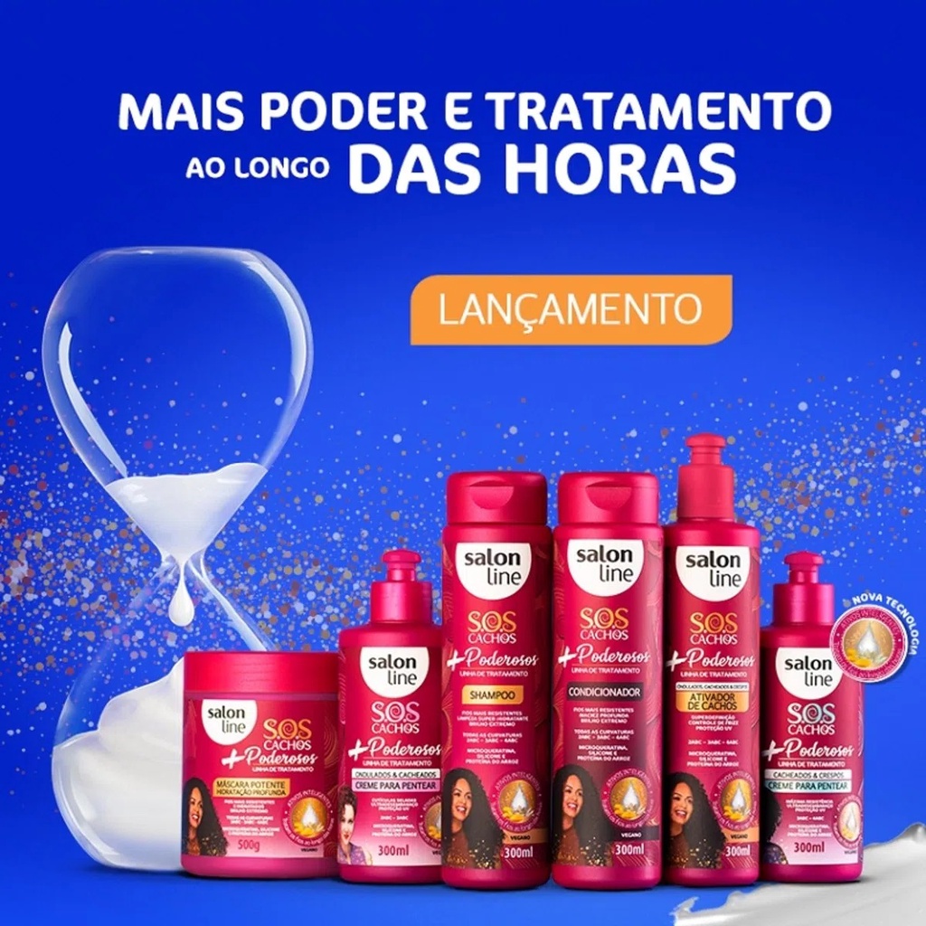 Kit Sos Cachos Poderosos 2abc E 3abc Salon Line 5 Produtos Shopee Brasil