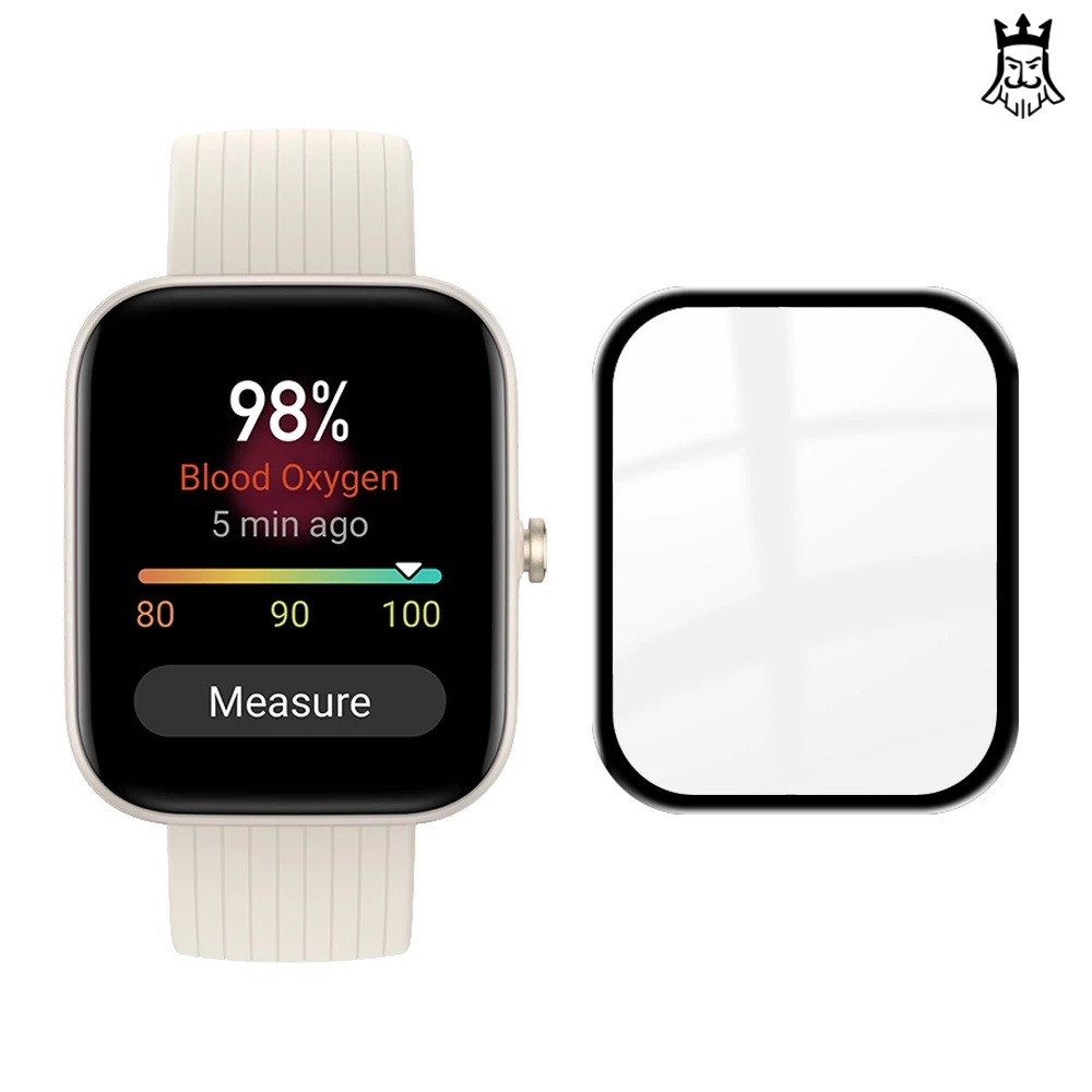 Custodia Rigida + Vetro Temperato Per Amazfit Bip 3 / Bip 3 Pro, Cover In PC Nero Protezione 360°
