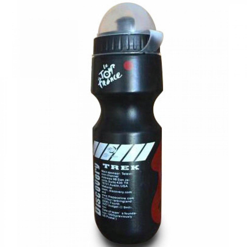 Garrafa De Bebida Esportiva Preta Para Bicicleta TaffSPORT TREK 750ml