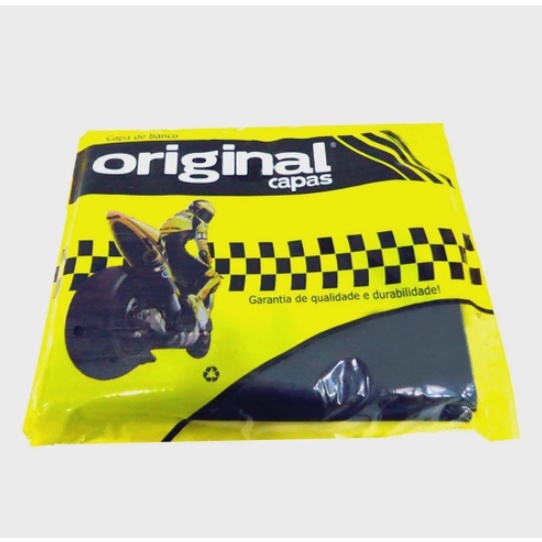 Capa De Banco Assento Moto Honda CG Titan 150 - Titan 150 Sport 2004 até 2008 Preta Original
