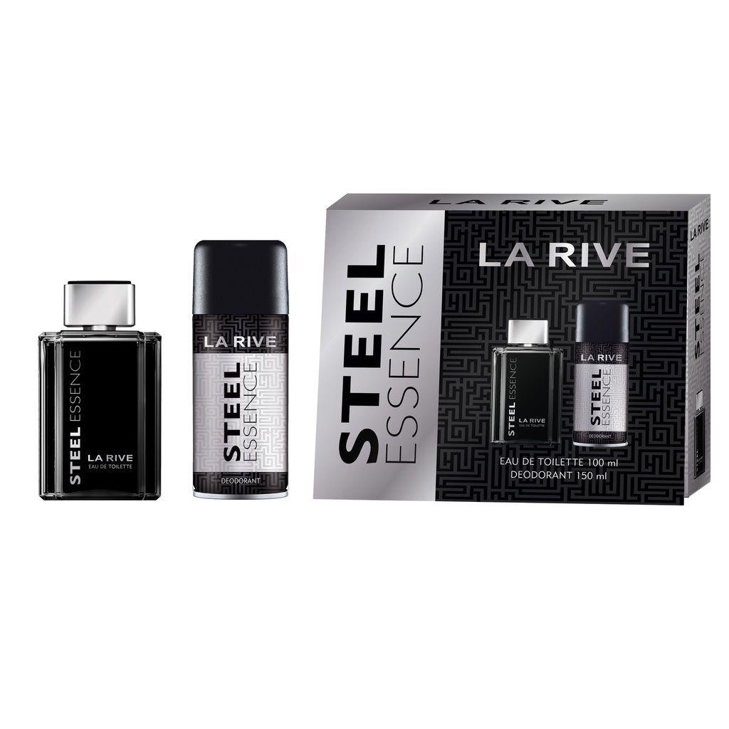 La Rive Kit Steel Essence - Eau de Toilette Masculino 100 ml e Desodorante 150 ml