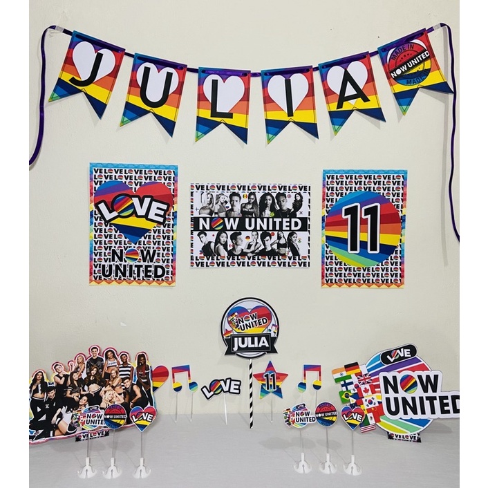 Kit festa Now United, kit só um bolinho, decoração festa infantil Now United