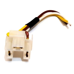 Soquete Do Farol H4 Em Nylon - Fio 1,5mm - Conector Plug H4
