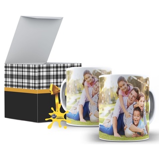 Caneca personalizada com foto + caixinha de presente