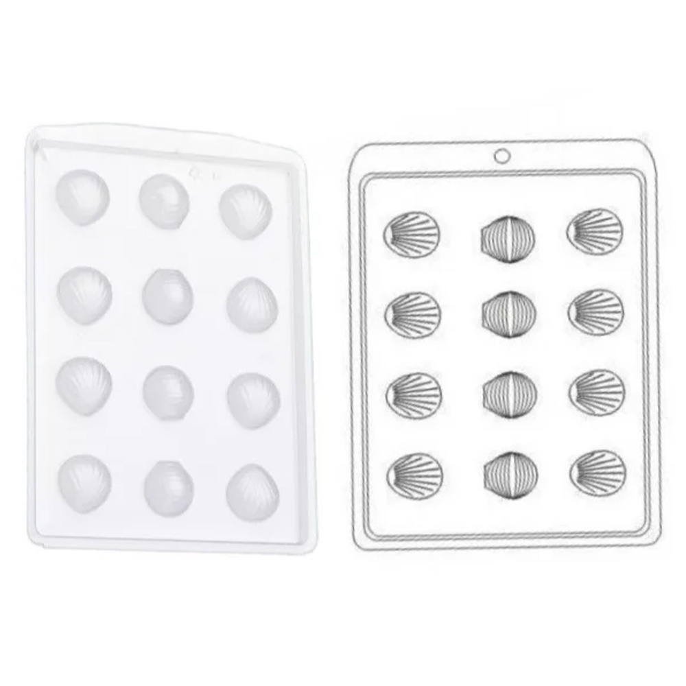 Forma de Acetato Conchinha - Mod.426 - Crystal - Confeitaria