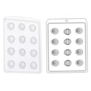 Forma de Acetato Conchinha - Mod.426 - Crystal - Confeitaria em Oferta na Shopee