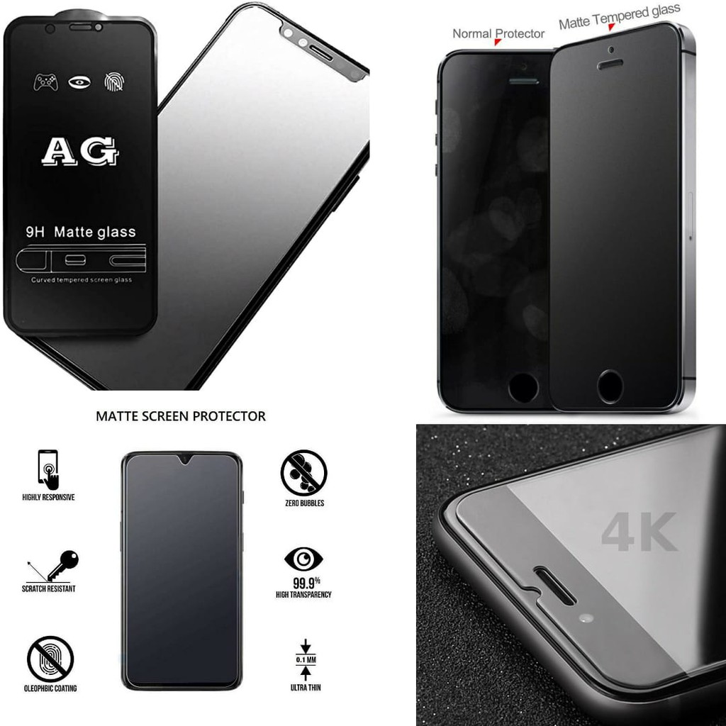 Coreano Anti GLARE Oppo A5S A1K Vidro Temperado Fosco Cola Completa AX5s CPH190 Óleo