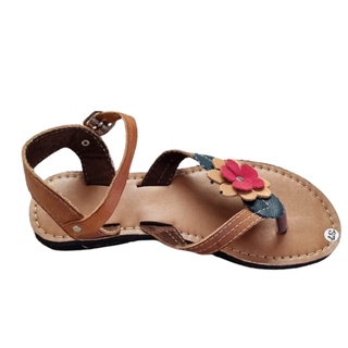 Sandália trançada Feminina Rasteira Couro Legítimo Rasteirinha Chinelo Ref. 006