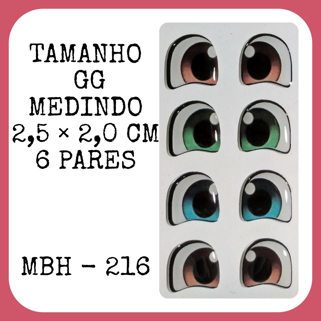 Olho Resinado GG Mbh - 216