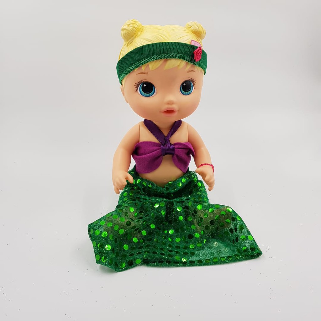 Roupinha Fantasia Para Boneca Baby Alive Sereia Ariel Shopee Brasil