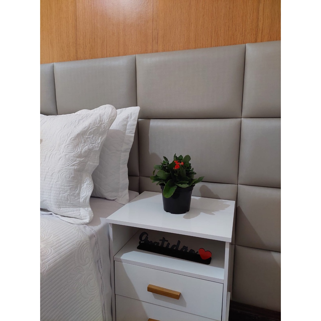 CABECEIRA DE CAMA CASAL CAMA QUEEM CAMA KING PLACA MODULAR  24 PEÇASADESIVAS DE 50x30cm