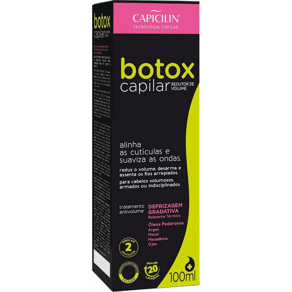 Botox Capilar Capicilin Redutor de Volume 100ml