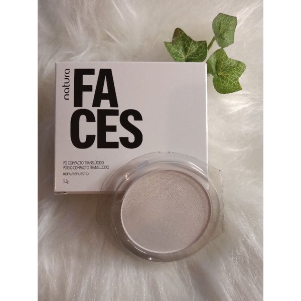 Pó compacto translúcido refil natura faces 5,5g | Shopee Brasil