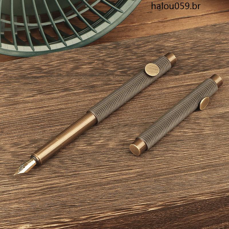 Mini Caneta De Bolso Portátil Vintage Cobre Estudante Caligrafia Para ...