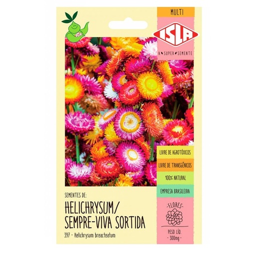 Sementes Sempre-Viva Sortida (Helichrysum) ISLA em Oferta na Shopee