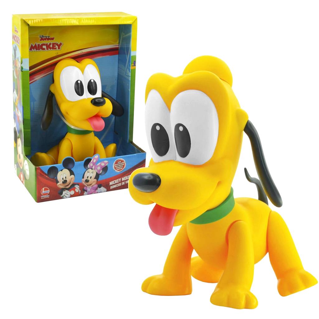 Boneco Pluto Disney 24cm Turma Do Mickey Vinil - Lider Brinquedos