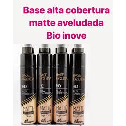 Base liquida Matte Alta e Média cobertura Bio Inove