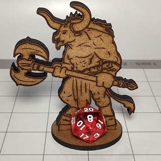Minotauro em miniatura para RPG em MDF em Oferta na Shopee