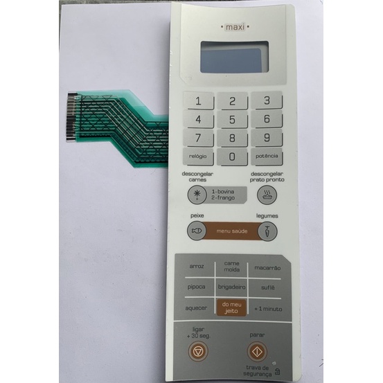 Membrana Teclado de Microondas Brastemp Bms35 AB