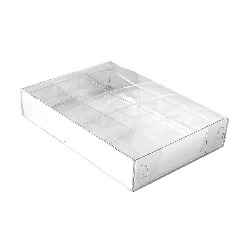 Caixa 12 Doces Berço Tampa 15,5x11,5x3cm Prata 10un - Assk