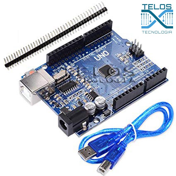 Placa Uno R3 Atmega328p Cabo Usb Compatível Com Arduíno Shopee Brasil 1945