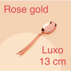40 colher de luxo para ovo de páscoa rose gold / dourada 13 centímetros//