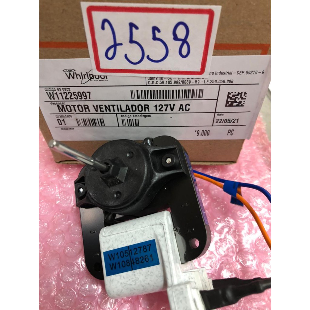 Moto Ventilador Brastemp E Consul 127v W11225997  CRG 36AB Crm33 34 37