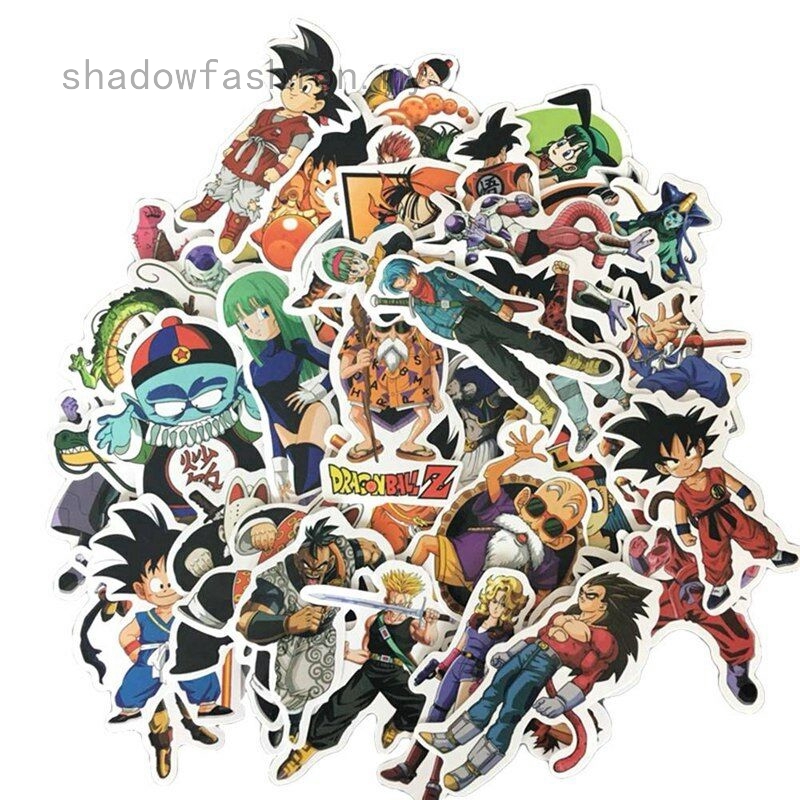 100 Pcs Anime Dragon Ball Z Super Saiyan Goku Stickers Decal For Laptop Phone