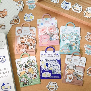 40 unidades Nova etiqueta de papel para gato fofinho adesivos de vedação artesanais scrapbooking decorativo Lifelog DIY