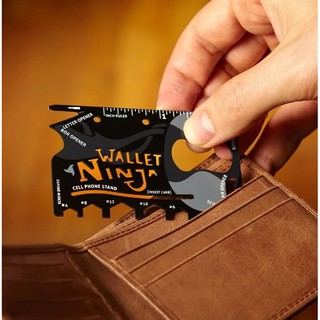 Cartão Wallet Ninja Ferramentas 18 Em 1 em Oferta na Shopee